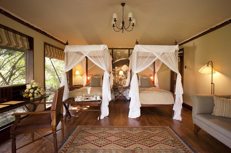 Lake Elmenteita Serena Camp Kenya Rhino Africa